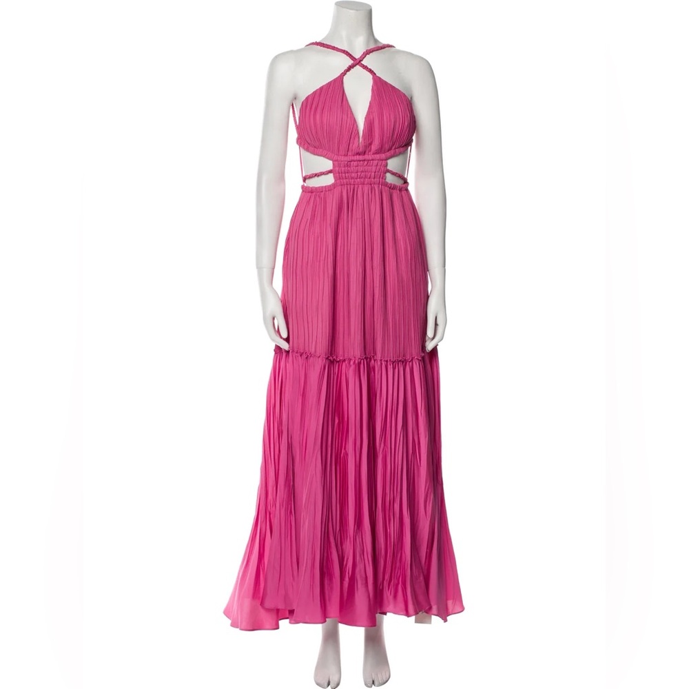 Jonathan Simkhai Elegant Pink Halter Maxi Dress
